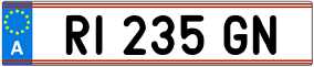 Trailer License Plate